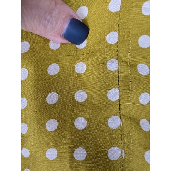 J Crew Dress Womens Size 4 Yellow 100% Silk Rosette Artsy Event Wedding Party - Picture 10 of 15